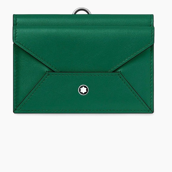 Montblanc Meisterstuck Leather Card Holder 4cc Green style 131257